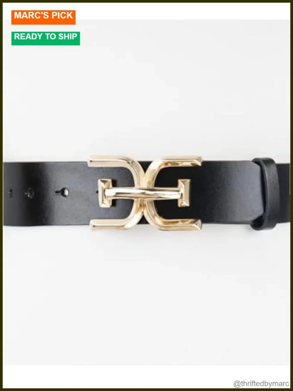 Casual Double-E Logo Plaque Buckle Leather Belt for Jeans and Trousers